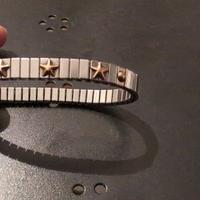 Bracciale Re Florence Stelle, acciaio e oro 750