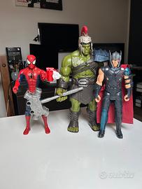 Action Figure Marvel – Spiderman Hulk Thor Capitan
