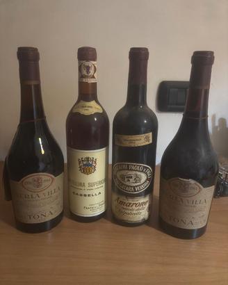 Lotto 4 Vini Rari Anni 60/80 Tona 1964 e Amarone