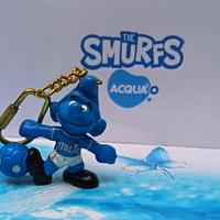 Puffi Puffo Calcio Italia Nazionale Portachiavi