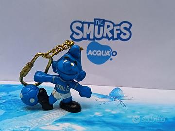 Puffi Puffo Calcio Italia Nazionale Portachiavi