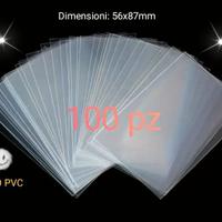 100 Bustine Protettive Trasparenti 56x87mm NUOVE