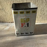 Latta vintage olio/grasso agip F1