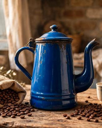 Caffettiera in latta vintage