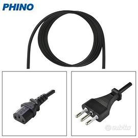 Cavo 3x0,75 L=2m Spina 10A Presa IEC