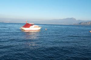 Motoscafo cabinato barca 2 motori Garda coronet 24