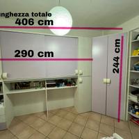 Cameretta con cabina armadio