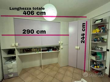 Cameretta con cabina armadio