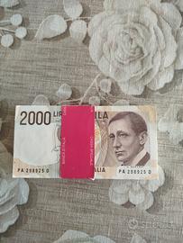 Mazzetta banconote 2000 Lire Marconi – 100 pezzi 
