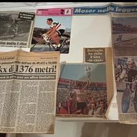 Lotto ritagli giornali ciclismo anni 70-80