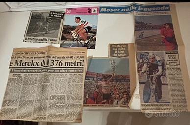 Lotto ritagli giornali ciclismo anni 70-80