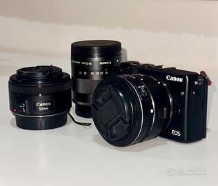Canon EOS M3 obiettivi Canon EF 50mm e 24mm STM