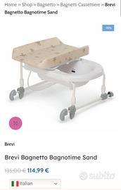 Bagnetto con Fasciatoio Brevi Bagnotime
