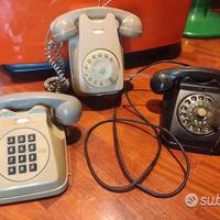 Lotto telefono fisso bachelite fatme vintage 70