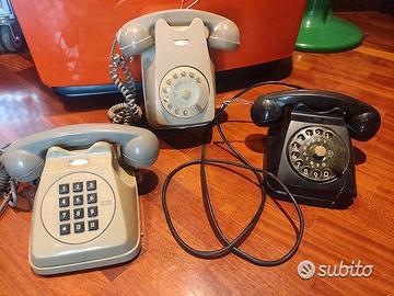 Lotto telefono fisso bachelite fatme vintage 70