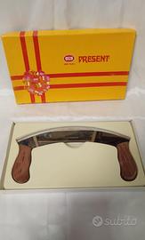 Mezzaluna amc manico legno acciaio