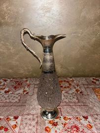 Caraffe in argento e cristallo vintage