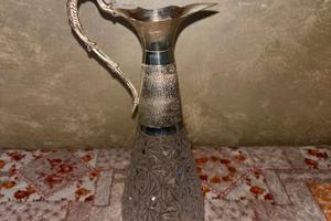 Caraffe in argento e cristallo vintage