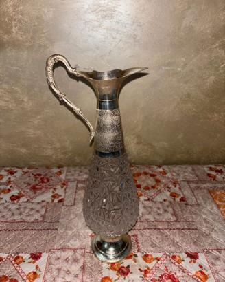 Caraffe in argento e cristallo vintage