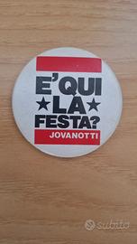 Spilla vintage Jovanotti "è qui la festa" 1998 