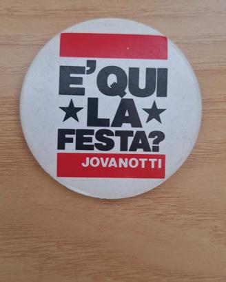 Spilla vintage Jovanotti "è qui la festa" 1998 