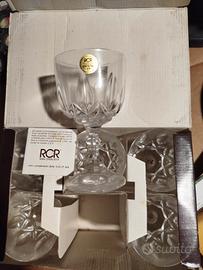 6 bicchieri calici Cristallo RCR 