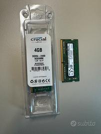 2 banchi di RAM DDR4 SO-DIMM da 4GB