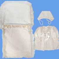 Completo Vintage battesimo bambina  1968