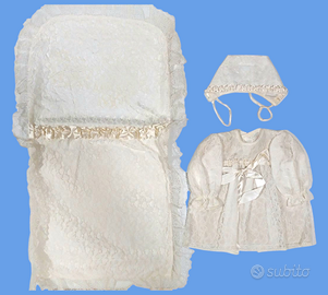 Completo Vintage battesimo bambina  1968