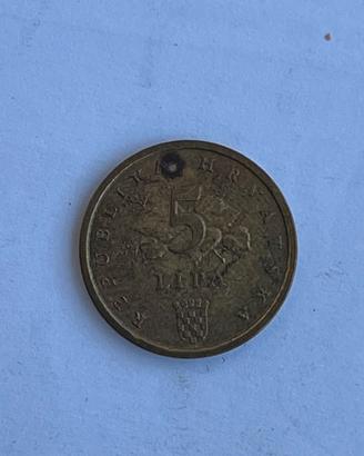 5 Lipa moneta Croazia