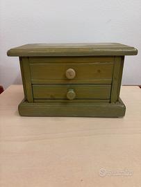 Mini cassettiera vintage in legno