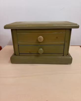 Mini cassettiera vintage in legno