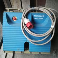 Quadro elettrico rete ponteggio e materiale edile