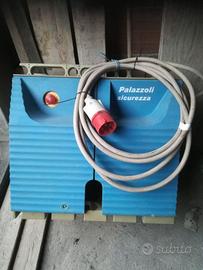 Quadro elettrico rete ponteggio e materiale edile