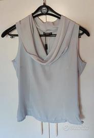 blusa donna, elegante, turchese