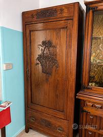Credenza e armadio legno massello