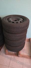 4 Cerchioni in ferro da 15"+Gomme  Invernali