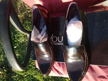 scarpe donna mocassini pelle n.39