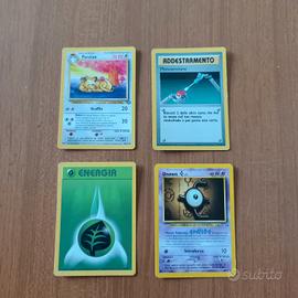 Lotto 4 Carte Pokémon Vintage - Persian Jungle + U