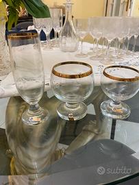 Set bohemia czechislovakia 30 pezzi 24k gold