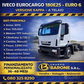 IVECO 180 E 25 EURO 6 A TELAIO PASSO 3690