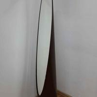 Specchio a unghia anni 70 vintage Marrone