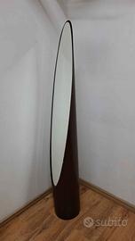 Specchio a unghia anni 70 vintage Marrone