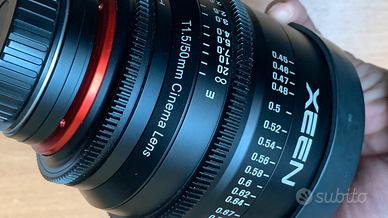 Obiettivo Samyang Xeen 50mm Canon