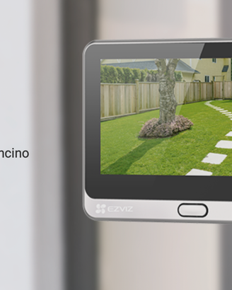 Spioncino Smart con campanello e schermo touch