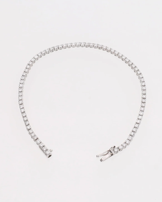Bracciale oro Bianco 18 kt - tennis con diamanti