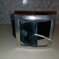 Cintura con Fibbia gigante tipo cuoio 117 x 5,5 cm