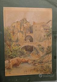 DISEGNO TECNICA MISTA ANNI “1944 QUADRO /212