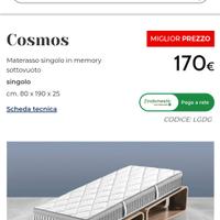 2 letti contenitori singolo +  2 materassi