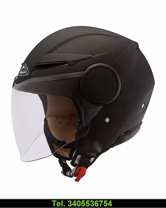 Nuovo casco smk nero demijet